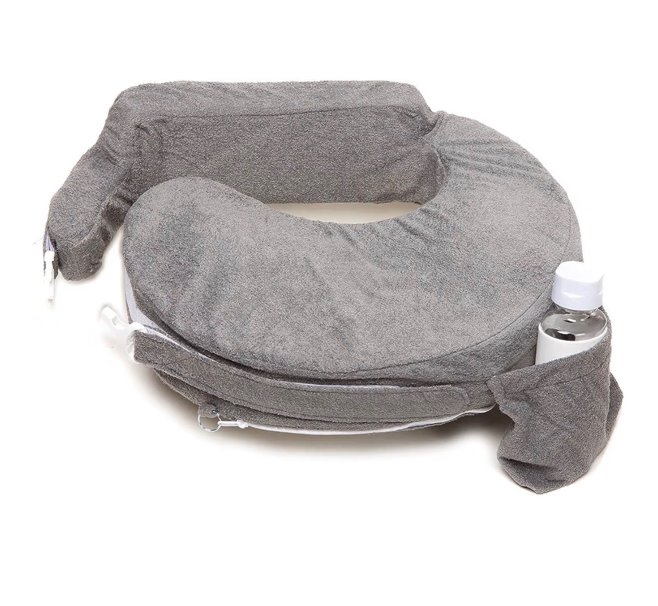 Cojín de Lactancia Ergonómico Gris con Soporte Lumbar en venta