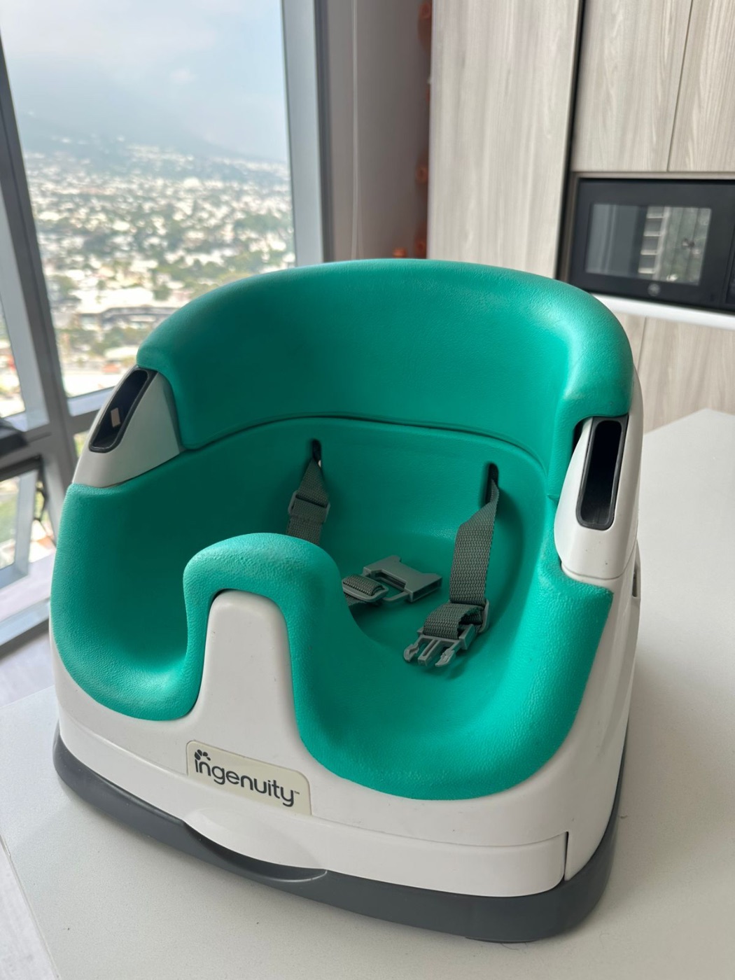 Ingenuity Asiento Elevador Baby Base 2-en-1 Turquesa en venta